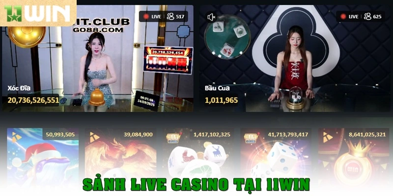 11win 13 Sảnh Casino